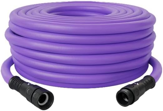 RELAX Expandable Garden Hose 100ft – Lightweight Hose with Anodized Aluminum Couplings & Spray Nozzle. Stylish Water Hose Ideal for watering Small Garden