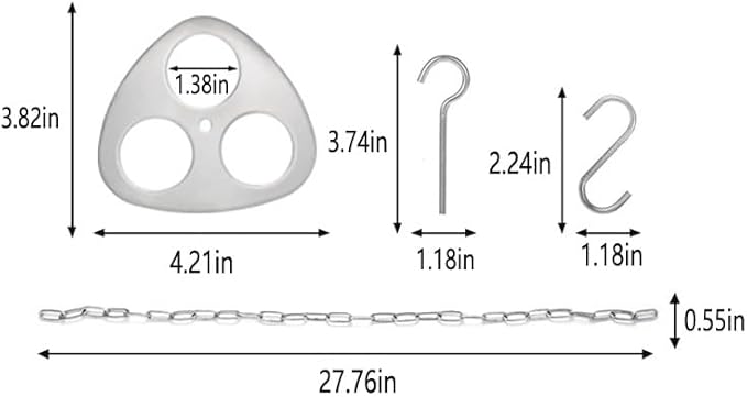 Camping Tripod Board, Turn Branches Into Stainless Steel Campfire Support Plate With Adjustable Chain For Hanging Cookware Perfect Portable Camping Gear Accessories For Outdoor Cooking(2pcs)