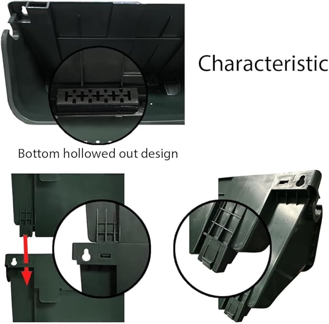 Self-Watering Wall Mounted Planter Set, Indoor and Outdoor Vertical Planter, Stackable Wall Mounted, for Balcony Decoration (Blackish Green 8 Pack)