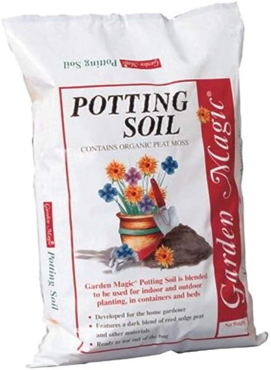 Michigan Peat 5720 Garden Magic General Purpose Potting Soil Mix for Indoor Outdoor Planter Container Gardening, 20 Pound Bag (3 Pack)