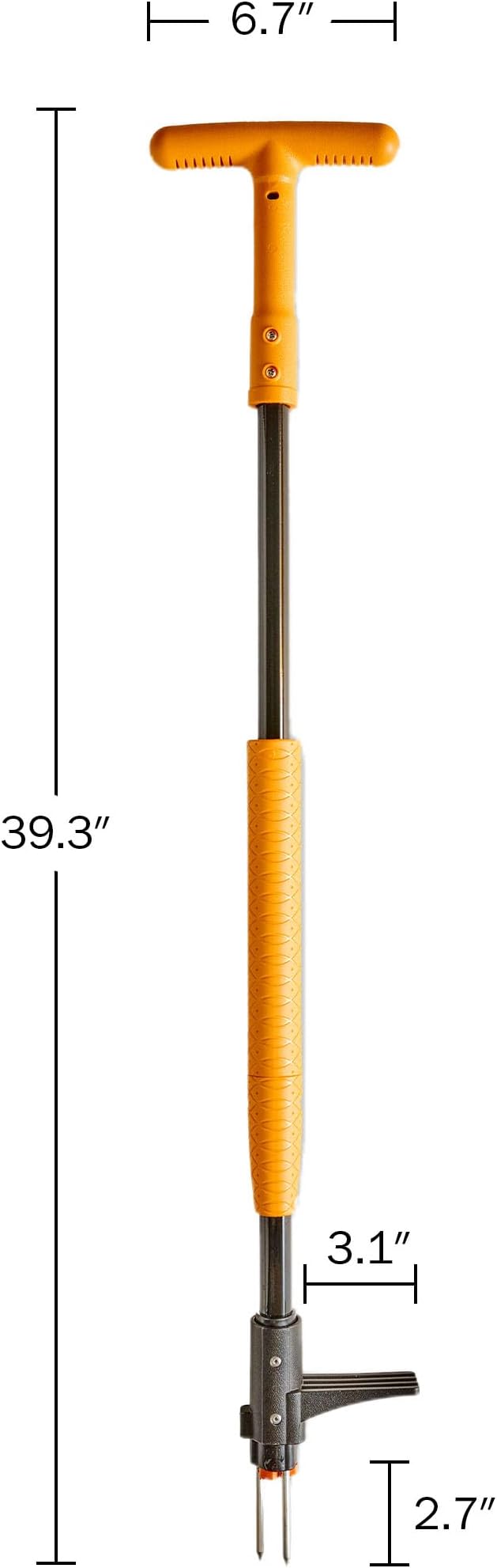 Stand Up Weed Puller Tool with Long Handle - 39” Ergonomic Weeder Puller - Heavy Duty Weed Remover for Weeding Without Bending or Kneeling - Garden Tools for Gardening by Garret Wade