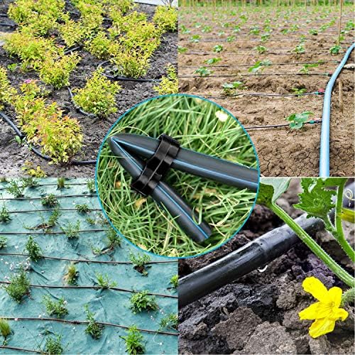 Boao 20 Pack Drip Irrigation Fittings for 1/2 Tubing, 16mm Drip Tubing End Closure Plugs Fitting Kit Trickle Plug Fittings End Cap Connectors for Sprinkler Systems