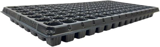 105 Cell Seedling Plastic Nursery Trays, 10 Pack, Thick Durable Germination Plug Trays, 1050 Cells Reusable Plant Propagation