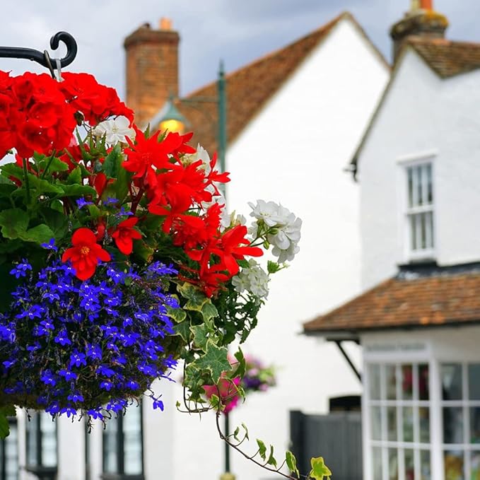 2PCS Hanging Basket Liners Coco Liner 8 Inch Round Coconut Coir Basket for Plants Replacement for Hanging Basket 100% Natural Coconut Fiber Plant Basket Liner for Garden Planter Flower Pot