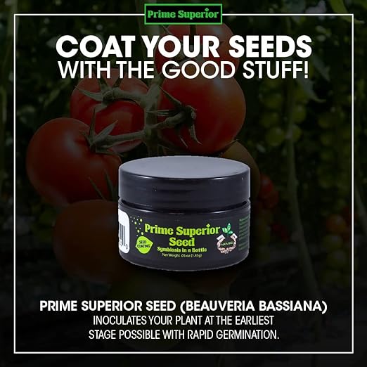 Seed (0.05 oz) – Plant inoculant & Growth Stimulant Powder. Safe for Family, Pets, & Environment. Organic Compliant for Vegetable Gardens, lawns, & House Plants. Indoor & Outdoor use.