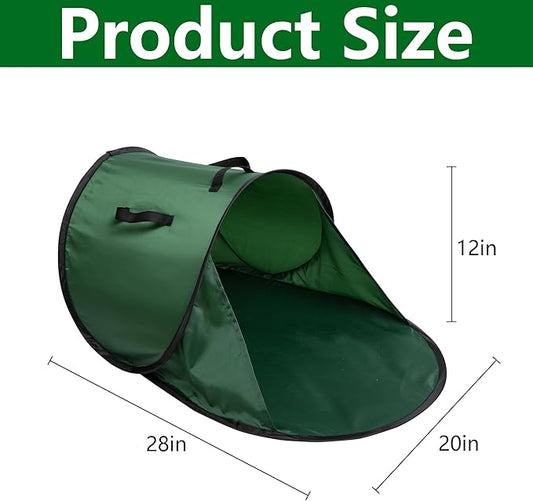 Foldable Pop Up Leaf Collector, Miniature Leaves Pickup and Loader Bag, Lawn Portable Leaf Bags for Cleaning Up Garden Weeds Branches Waste Trash