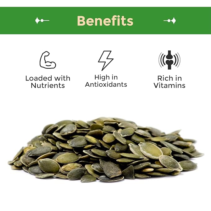 Sincerely Nuts - Raw Unsalted Shelled Pepitas Pumpkin Seeds | Healthy Antioxidant All Natural Snack Food or Toppings | Vegan, Kosher, Gluten Free Food | High in Protein | Bulk 2lb. Bag