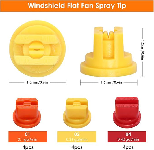 Sprayer Boom Wand with 3 Flow Rate Nozzles -Wide-Coverage Agricultural & Lawn Spray Attachment for Tractors/UTVs