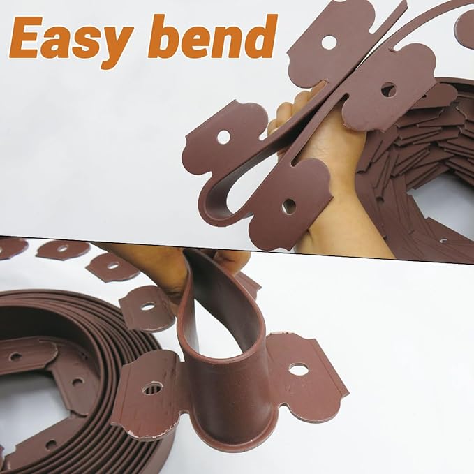 2In× 66Ft Landscape Edging with 120 Stakes, No Dig Garden Edging for Lawn Edging,Landscape Border Passway Border and Flower Bed Border