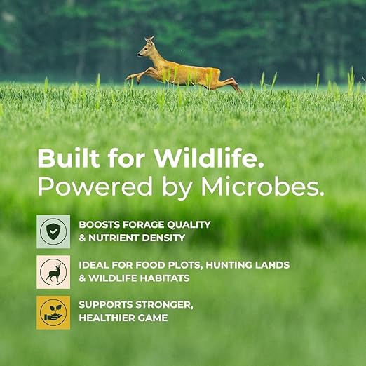 Rack Up Microbial Soil Amendment – Boosts Wildlife Forage, Enhances Soil Health & Promotes Stronger Plant Growth – Made in USA