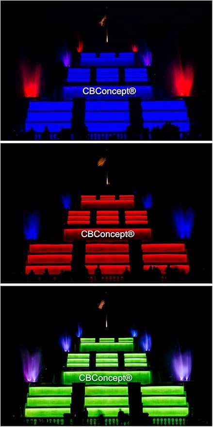 CBConcept UL Listed, 65 Feet,Super Bright 18000 Lumen, Red, Dimmable, 110-120V AC Flexible Flat LED Strip Rope Light, Commercial Grade, Indoor Outdoor use, Ready to plug n shine