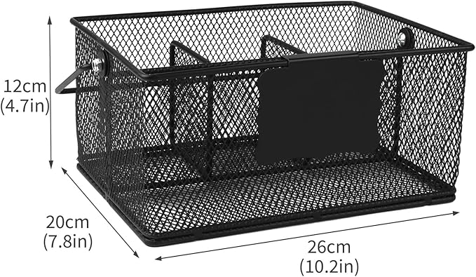 Garden Tool Basket Metal Mesh Gardening Kit Organizer Garden Hand Tools Arrange and Display Storage - Gardening Gifts for Women Men 10" L x 7" W x 4.75" H for Pruning Shears, Cultivator, Gloves