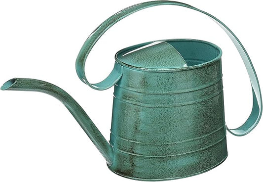 Robert Allen MPT01505 Danbury Metal Watering Can, Surf Light Blue