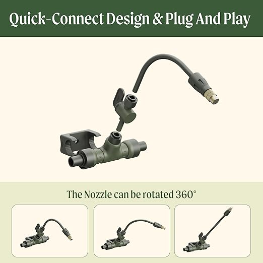 Vego Garden Irrigation Kit - Drip Irrigation System for Raised Garden Beds, Efficient Watering Solution for Vegetables, Flowers, and Plants, Easy DIY Installation (Large)