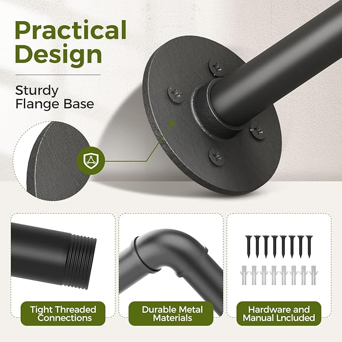 Bamworld Hanging Planters for Indoor Plants Plant Hanger Indoor Hanging Plant Holder Window Plant Shelves Metal Rod(Pot&Plant Not Included) 35.8in