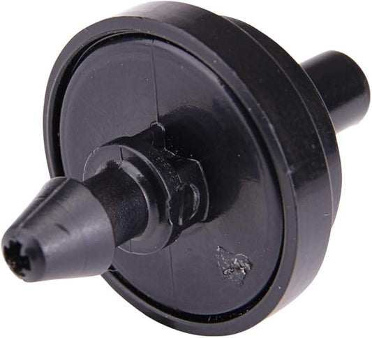 Raindrip PC4010B 1 GPH Pressure Compensating Drippers, Drip Irrigation Emitters for Drip Irrigation Gardening System, Maintains Constant Water Flow, 10-Pack, Black