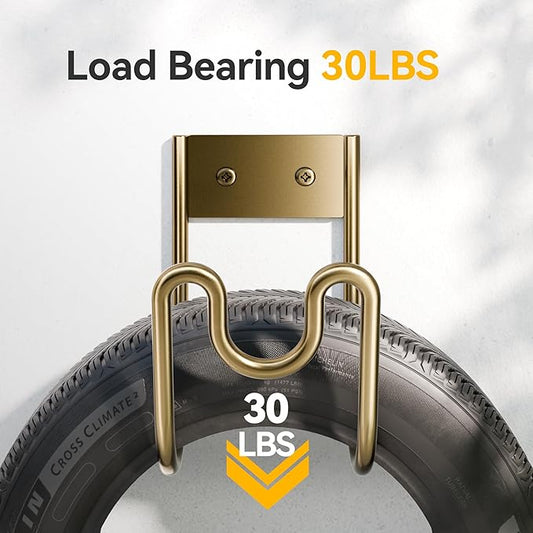 Bronze Metal Garden Hose Holder - Wall Mounted Water Hose Holder - Hose Hanger Heavy Duty for Water Hose Extension Cords Vacuum Hose (1 Pack)