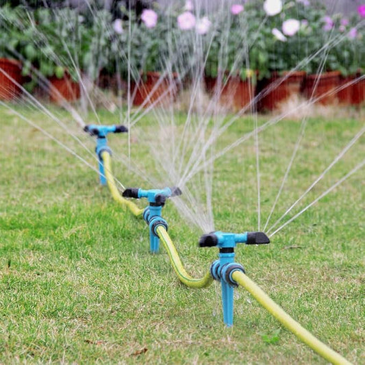 SagaSave Portable 360 Degree Sprinkler for Yard, Rotating Lawn Sprinkler, Large Area Coverage Water Sprinklers for Lawns and Gardens
