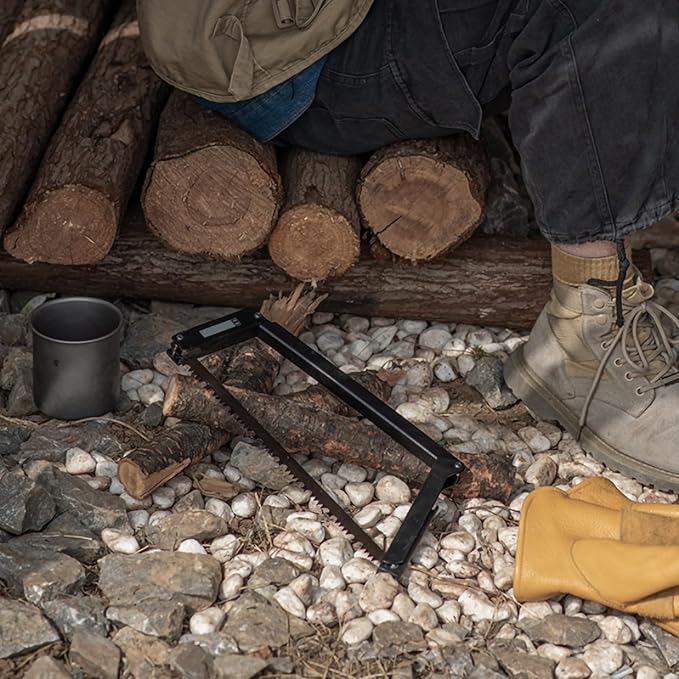 13 Inch Folding Bow Saw Folding Hand Saw,Multifunctional Rectangular Hand Saws for Wood, Bone, Tree Pruning, Camping, Folding Handsaw, Rectangular Saw for Outdoor Camping (black)