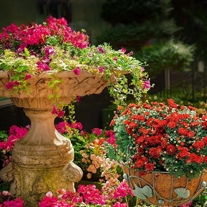 4PCS Coco Liner for Hanging Basket 24 Inch Round 100% Natural Planter Liner Replacement Plant Basket Liners Coco Fiber Liner for Garden Planters Coconut Coir Liner Flower Pot for Hanging Basket