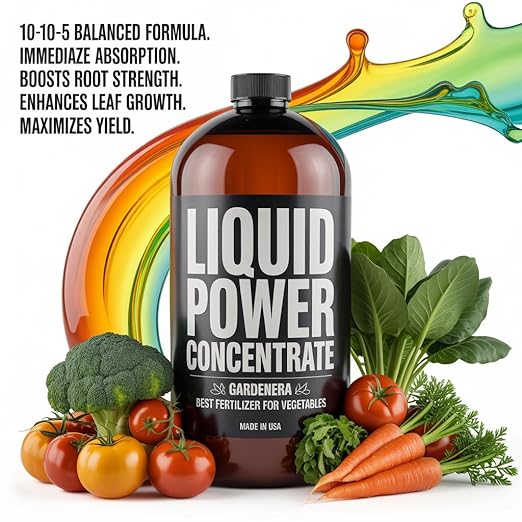 Liquid Power Green Beans Fertilizer - Premium Liquid Plant Food for Green Beans - Fast-Acting Concentrate for Growth, Strong Roots & High-Yield Harvest - 32 oz - Indoor & Outdoor Use