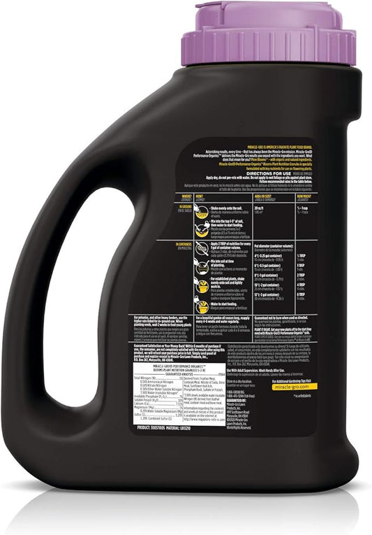 Miracle-Gro Performance Organics Blooms Plant Nutrition Granules - Plant Food with Natural & Organic Ingredients, for Flowering Plants, 2.5 lbs.