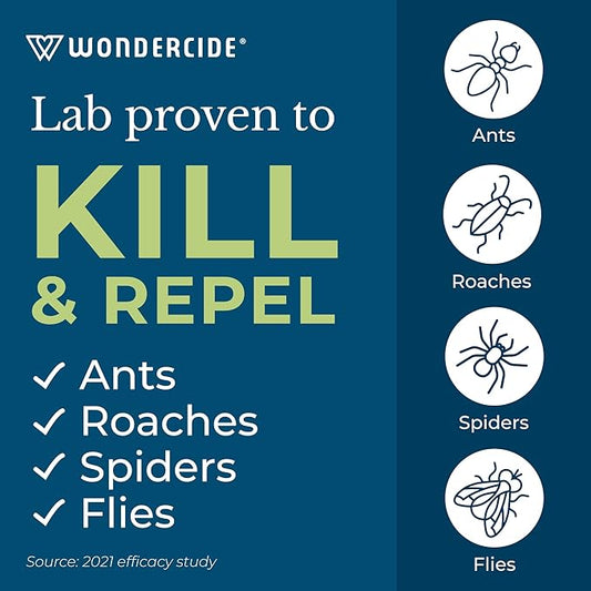 Wondercide - Indoor Pest Control Spray for Home and Kitchen - Ant, Roach, Spider, Fly, Flea, Bug Killer and Insect Repellent - with Natural Essential Oils - Pet and Family Safe — Rosemary 128 oz