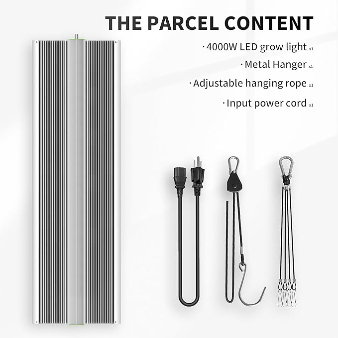 BESTVA BP2000 Dimmable LED Light, Full Spectrum Plant Lamp for Indoor Seed Starting, Seedlings, Vegetables & Household Plants