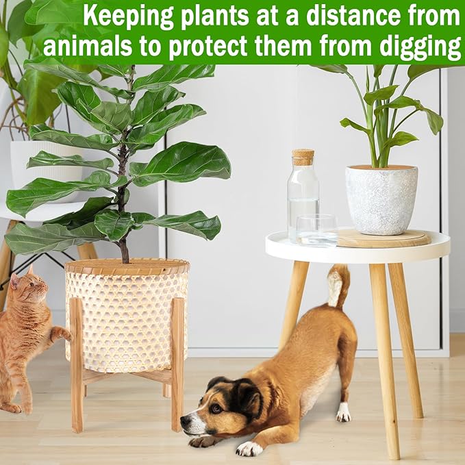 ZeeDix 3 Pack Coconut Fiber Mulch Ring, 14 Inch Coco Coir Tree Ring Mulch Mat, 100% Natural Tree Protector Mat Plant Cover Ring Coconut Coir Discs Tree Mats Mulch Rings for Indoor Outdoor Trees Plants