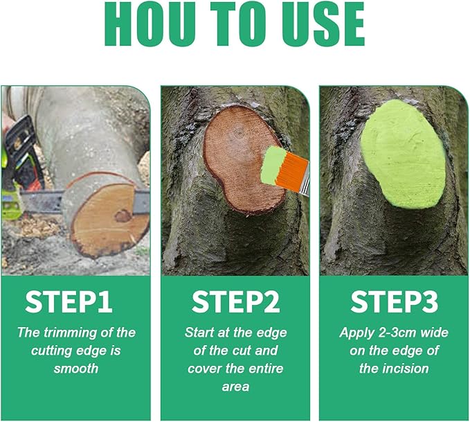 Tree Wound Sealer, Tree Pruning Sealer, Tree Grafting Supplies, Tree Wound Sealer Healing Paste, Bonsai Cut Paste, Pruning Sealer And Tree Wound Dressing for Trees, Shrubs, Roses (1Pcs*100g +1*Brush)