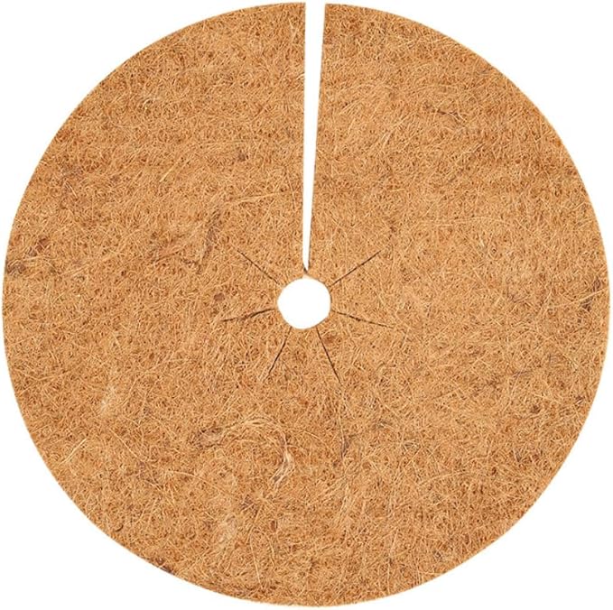 Coconut Fiber Mulch Rings for Winter Plant Protection Coconut Fibers Mulch Ring for Shrubs Against Cold Frost Wind, 4PCS 11.7inches/30cm Diameter