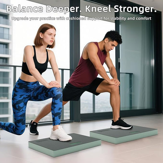 Yoga kneeling mat, 1.5inch Thick,Knee Push-ups, Plank Support & Yoga Elbows/Knees Mat Provides Cushion for Kneeling & Elbows