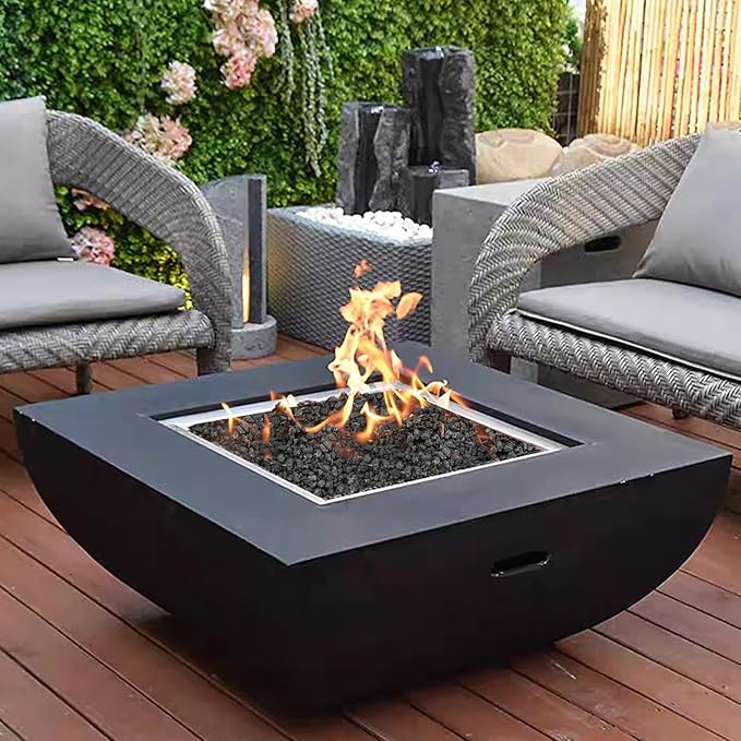 10 lbs Black Lava Rocks for Fire Pits,5-8 MM Crush Volcanic Rock Pumice Soil Additive for Succulent Plants Aquarium Cactus Bonsai and Garden Landscaping