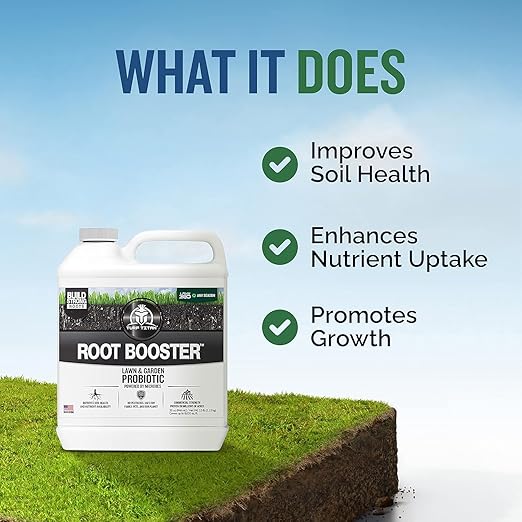Turf Titan Root Booster (1 Gallon) – Natural Liquid Probiotic for Plants & Lawn Care – Green Booster for Effortless Lawn Maintenance – Supports Growth & Resilience – Covers up to 32,000 Sq Ft
