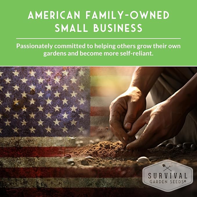 Survival Garden Seeds - Common Sunflower (Helianthus annuus) Seeds for Planting | Giant Bird & Pollinator Magnet | Fast-Growing Native Wildflower - 1 Pack