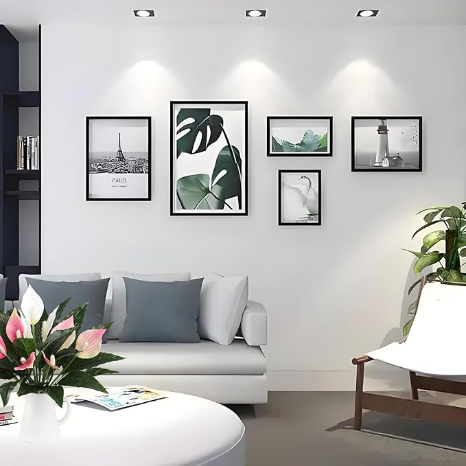 Artificial Peace Lily Plant, Spathiphyllum Artificial Plants with Pink Flowers, 2-Pack 3 Blooms with Green Leaves for Indoor Outdoor Decoration