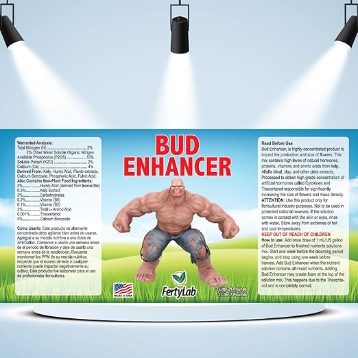 Bud Enhancer - Hydroponic Flower Booster - Flower Enhancer - Increase Bud Size and Quantity - Blooming Fertilizer - Hydroponic Blooming Fertilizer - Bud Booster - Flower Promoter.