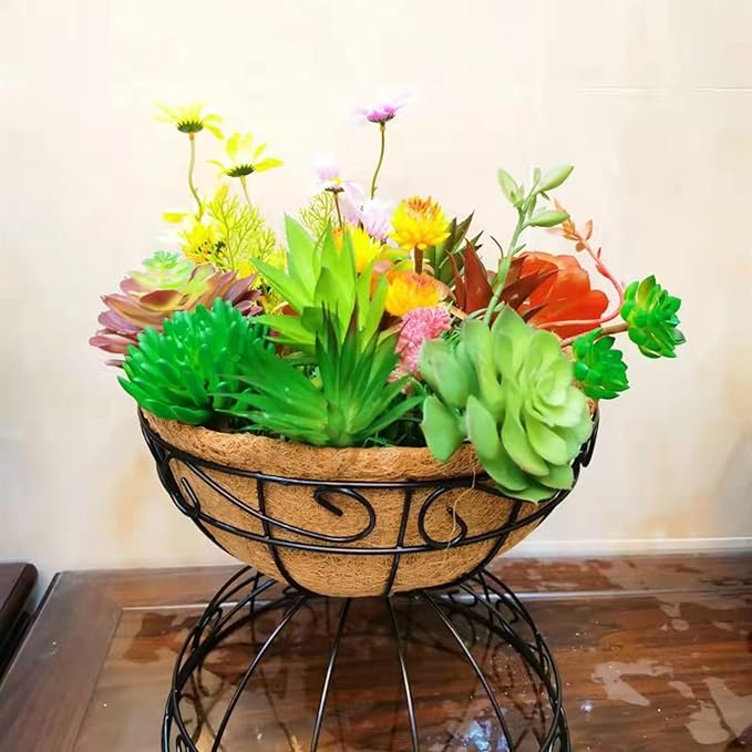 14 inch Coco Liner for planters, 2PCS Round Replacement Plant Basket Liners Coco Fiber Liner for Hanging Basket (14 inch Round)