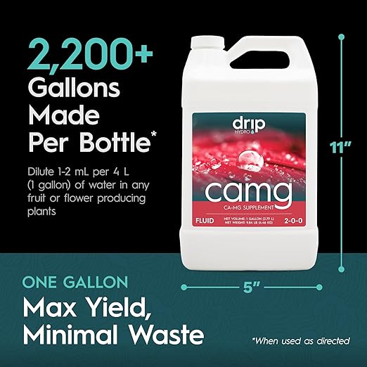 CaMg Gallon | High-Concentration Calcium and Magnesium Supplement with Nitrogen and Iron | Essential Micronutrient Blend for Vigorous Plant Growth