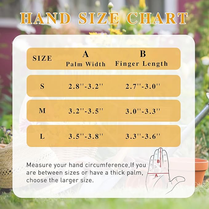 HANDLANDY Long Gardening Gloves for Men Women, Thorn Proof Rose Pruning Leather Garden Yard Gauntlet Glove, Gardening Gifts