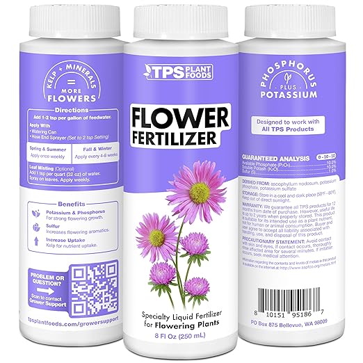 Flower Fertilizer, Flowering Plant PK Bloom Booster, Liquid Plant Food 128 oz (1 Gallon)
