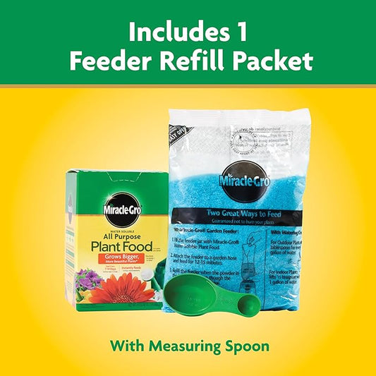 Miracle-Gro Water Soluble All Purpose Plant Food, For All Indoor or Outdoor Plants, Roses, Flowers, Vegetables, Houseplants, Trees, and Shrubs, 1.5 lbs