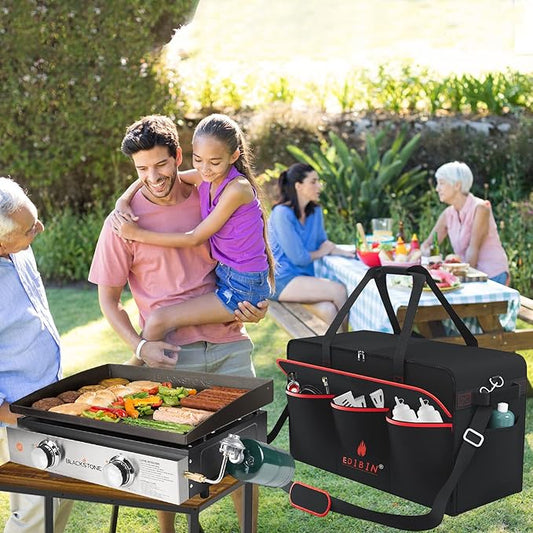22" Griddle Carry Bag for Blackstone 22 Inch Tabletop Grill Without Hood,fits for Blackstone 1666 Tabletop Griddle,Water Resistant 600D Polyester Heavy Duty