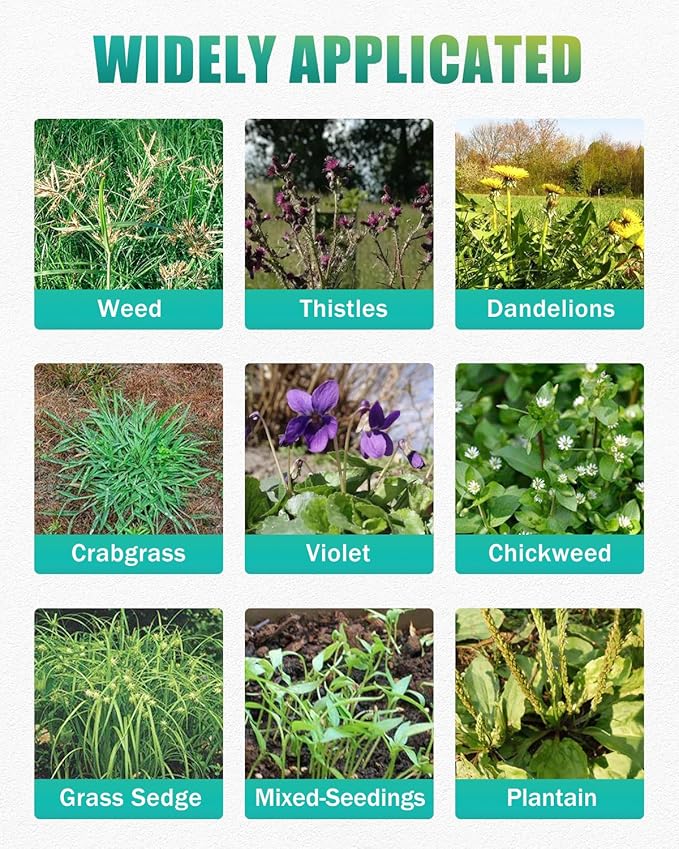 Breeze Touch 39" Weed Pulling Tool, 4-Claw Detachable Weed Puller Tool with Long Handle Adjustable, Heavy Duty Stand Up Weeder Weeding Tool for Lawn, Yard, Garden, Dandelion Picker, Weed Remover