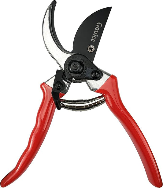 gonicc 8" Professional Sharp Bypass Pruning Shears (GPPS-1002), Tree Trimmers Secateurs,Hand Pruner, Garden Shears,Clippers For The Garden, Bonsai Scissors, Loppers