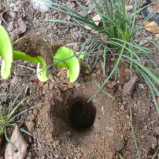 TCBWFY 2x32 Inch Auger Drill Bit for Planting - Long Handle Easy Planter Garden Auger - Bulb & Bedding Plant Augers - Post Hole Digger for 3/8”Hex Drive Drill