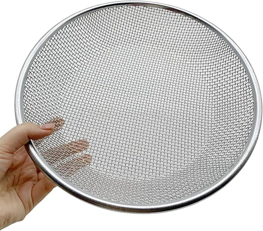 3 PCS Soil Sieve for Garen -12 inches Soil Sifter for Rocks Compost Suitable for 5 Gallon Drums 10mm,6mm,3mm