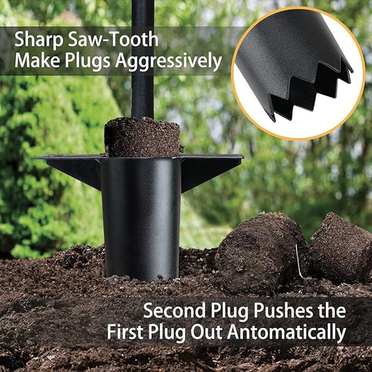 Jardineer 3PCS Bulb Planter Tools Set, Long Handle Bulb Planting Tool and Small Flowers Transplanter Tool for Tulips, Daffodils, Lily