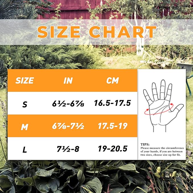 HANDLANDY Gardening Gloves for Women, Breathable Ladies Leather Garden Yard Gloves Best Gift for Gardeners