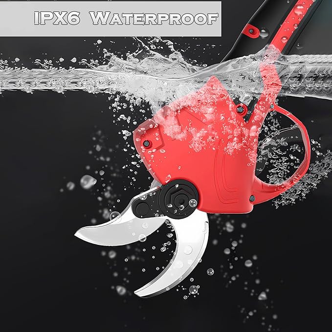 Electric Pruning Shears, 1.2"30mm Cordless Pruning Shears, 20V 2.0Ah Li-ion Battery Pruning Shears, Brushless Motor Electric Shears For Gardening, SK5 Blade Electric Pruners Cordless JOVANT